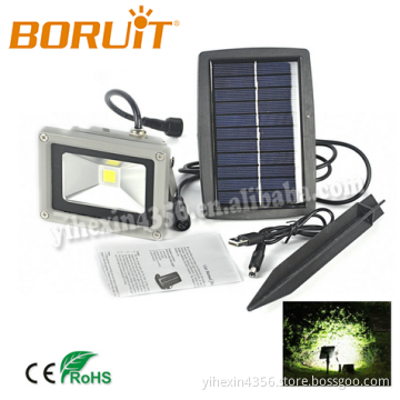 10W Led Solar Flood Light With USB cable For Garden /Landscape
